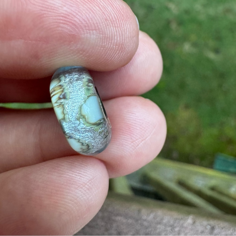 Trollbeads Silver Mountain TGLBE-20046 Retired Glass Bead 925S LAA - Picture 5 of 10